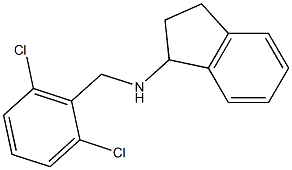 N-[(2,6-dichlorophenyl)methyl]-2,3-dihydro-1H-inden-1-amine 结构式