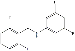 N-[(2,6-difluorophenyl)methyl]-3,5-difluoroaniline 结构式