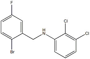 N-[(2-bromo-5-fluorophenyl)methyl]-2,3-dichloroaniline 结构式