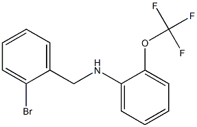 N-[(2-bromophenyl)methyl]-2-(trifluoromethoxy)aniline 结构式