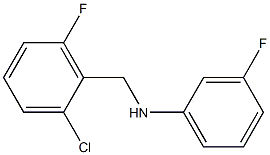 N-[(2-chloro-6-fluorophenyl)methyl]-3-fluoroaniline 结构式