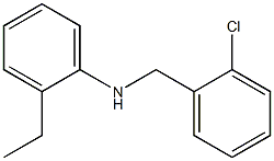 N-[(2-chlorophenyl)methyl]-2-ethylaniline 结构式