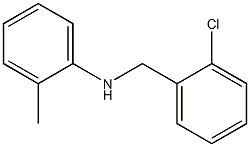 N-[(2-chlorophenyl)methyl]-2-methylaniline 结构式