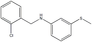 N-[(2-chlorophenyl)methyl]-3-(methylsulfanyl)aniline 结构式