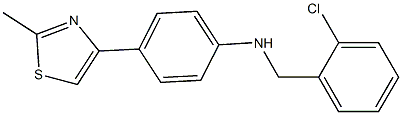 N-[(2-chlorophenyl)methyl]-4-(2-methyl-1,3-thiazol-4-yl)aniline 结构式