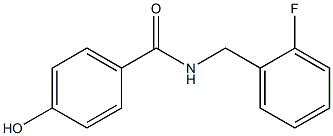 N-[(2-fluorophenyl)methyl]-4-hydroxybenzamide 结构式