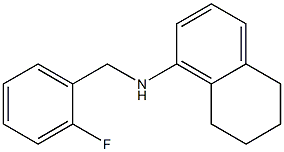 N-[(2-fluorophenyl)methyl]-5,6,7,8-tetrahydronaphthalen-1-amine 结构式