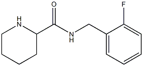 N-[(2-fluorophenyl)methyl]piperidine-2-carboxamide 结构式