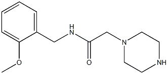 N-[(2-methoxyphenyl)methyl]-2-(piperazin-1-yl)acetamide 结构式