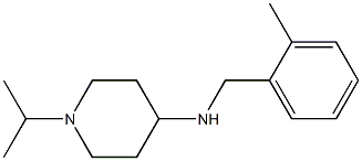 N-[(2-methylphenyl)methyl]-1-(propan-2-yl)piperidin-4-amine 结构式
