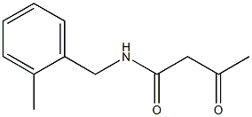 N-[(2-methylphenyl)methyl]-3-oxobutanamide 结构式