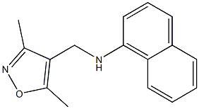 N-[(3,5-dimethyl-1,2-oxazol-4-yl)methyl]naphthalen-1-amine 结构式