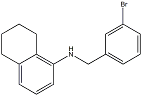 N-[(3-bromophenyl)methyl]-5,6,7,8-tetrahydronaphthalen-1-amine 结构式