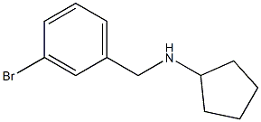 N-[(3-bromophenyl)methyl]cyclopentanamine 结构式
