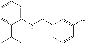 N-[(3-chlorophenyl)methyl]-2-(propan-2-yl)aniline 结构式