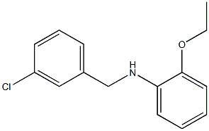 N-[(3-chlorophenyl)methyl]-2-ethoxyaniline 结构式