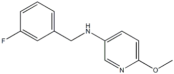 N-[(3-fluorophenyl)methyl]-6-methoxypyridin-3-amine 结构式