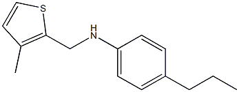 N-[(3-methylthiophen-2-yl)methyl]-4-propylaniline 结构式