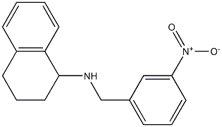 N-[(3-nitrophenyl)methyl]-1,2,3,4-tetrahydronaphthalen-1-amine 结构式