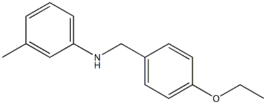 N-[(4-ethoxyphenyl)methyl]-3-methylaniline 结构式