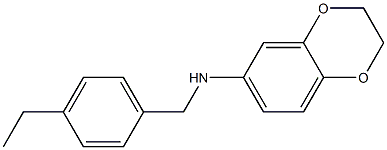 N-[(4-ethylphenyl)methyl]-2,3-dihydro-1,4-benzodioxin-6-amine 结构式