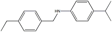 N-[(4-ethylphenyl)methyl]-4-(propan-2-yl)aniline 结构式