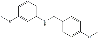 N-[(4-methoxyphenyl)methyl]-3-(methylsulfanyl)aniline 结构式