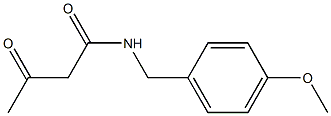 N-[(4-methoxyphenyl)methyl]-3-oxobutanamide 结构式