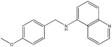 N-[(4-methoxyphenyl)methyl]quinolin-5-amine 结构式