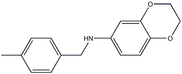 N-[(4-methylphenyl)methyl]-2,3-dihydro-1,4-benzodioxin-6-amine 结构式