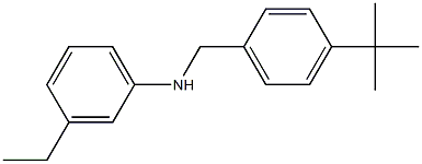 N-[(4-tert-butylphenyl)methyl]-3-ethylaniline 结构式