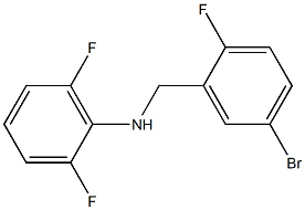 N-[(5-bromo-2-fluorophenyl)methyl]-2,6-difluoroaniline 结构式