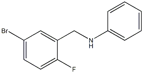 N-[(5-bromo-2-fluorophenyl)methyl]aniline 结构式