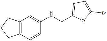 N-[(5-bromofuran-2-yl)methyl]-2,3-dihydro-1H-inden-5-amine 结构式