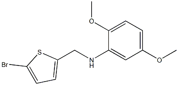 N-[(5-bromothiophen-2-yl)methyl]-2,5-dimethoxyaniline 结构式