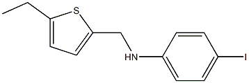 N-[(5-ethylthiophen-2-yl)methyl]-4-iodoaniline 结构式