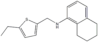 N-[(5-ethylthiophen-2-yl)methyl]-5,6,7,8-tetrahydronaphthalen-1-amine 结构式