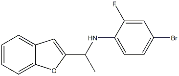 N-[1-(1-benzofuran-2-yl)ethyl]-4-bromo-2-fluoroaniline 结构式