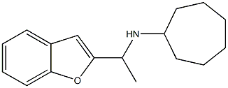 N-[1-(1-benzofuran-2-yl)ethyl]cycloheptanamine 结构式