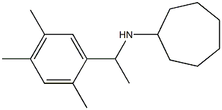 N-[1-(2,4,5-trimethylphenyl)ethyl]cycloheptanamine 结构式