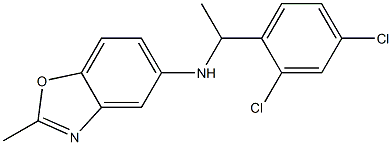 N-[1-(2,4-dichlorophenyl)ethyl]-2-methyl-1,3-benzoxazol-5-amine 结构式