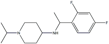 N-[1-(2,4-difluorophenyl)ethyl]-1-(propan-2-yl)piperidin-4-amine 结构式