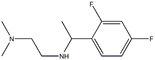 N'-[1-(2,4-difluorophenyl)ethyl]-N,N-dimethylethane-1,2-diamine 结构式