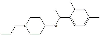 N-[1-(2,4-dimethylphenyl)ethyl]-1-propylpiperidin-4-amine 结构式
