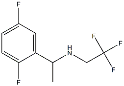N-[1-(2,5-difluorophenyl)ethyl]-N-(2,2,2-trifluoroethyl)amine 结构式