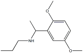 N-[1-(2,5-dimethoxyphenyl)ethyl]-N-propylamine 结构式