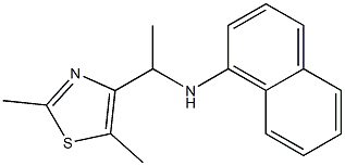 N-[1-(2,5-dimethyl-1,3-thiazol-4-yl)ethyl]naphthalen-1-amine 结构式