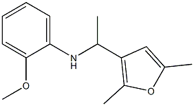 N-[1-(2,5-dimethylfuran-3-yl)ethyl]-2-methoxyaniline 结构式