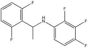 N-[1-(2,6-difluorophenyl)ethyl]-2,3,4-trifluoroaniline 结构式