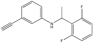 N-[1-(2,6-difluorophenyl)ethyl]-3-ethynylaniline 结构式